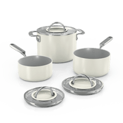 Ninja NeverQuit™ 6-Piece Ceramic Saucepan Cookware Set in Pink